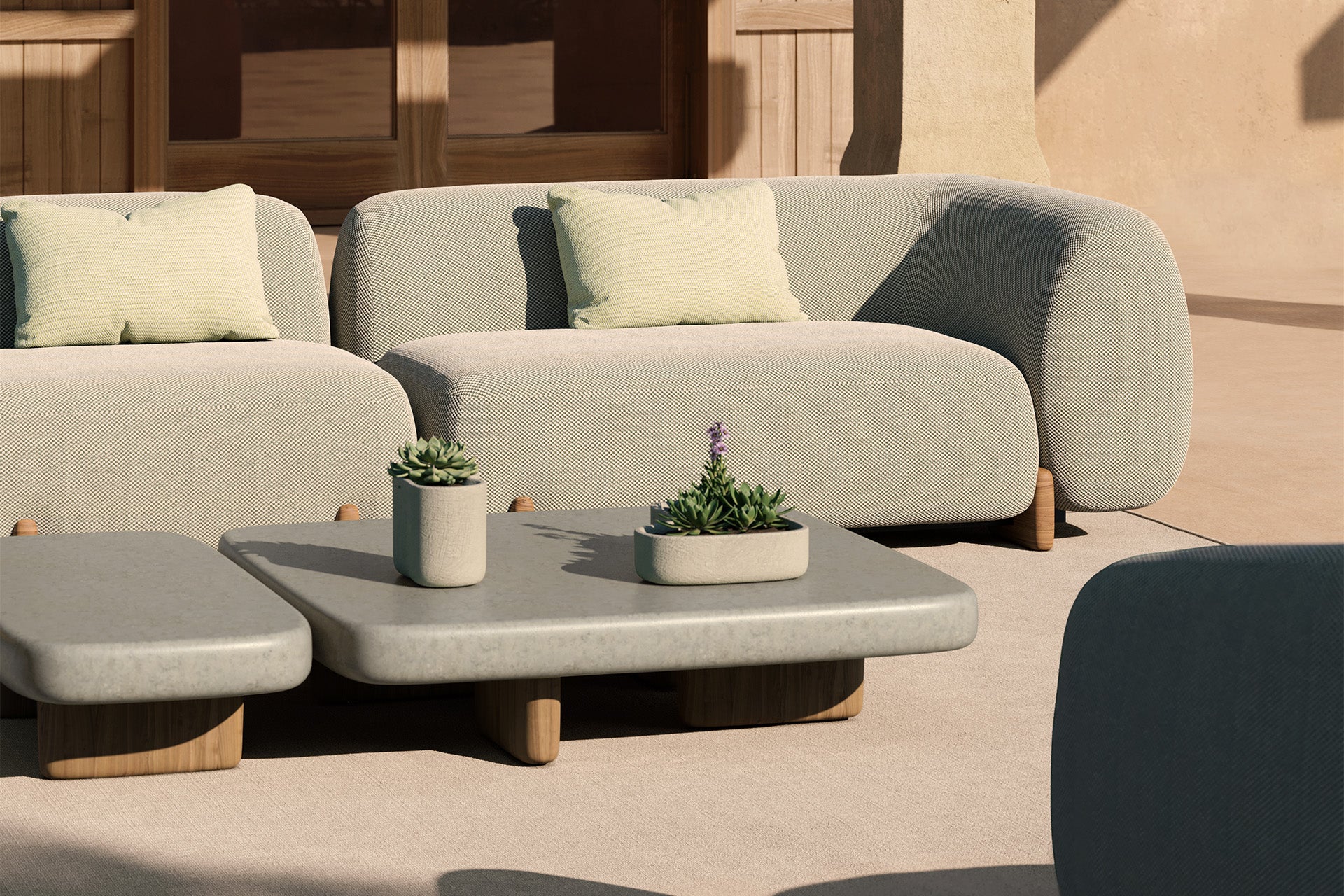 Vondom I Milos großes Abschlusssofa links