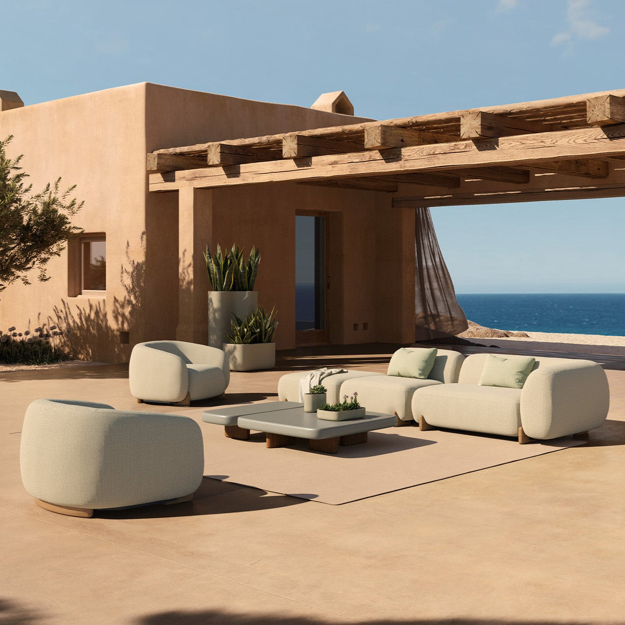 Vondom I Milos großes Abschlusssofa links