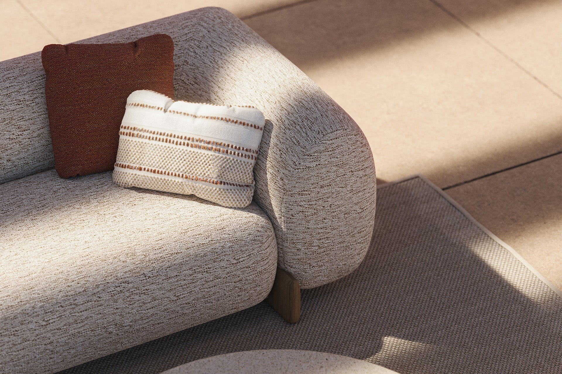 Vondom I Milos großes Abschlusssofa links