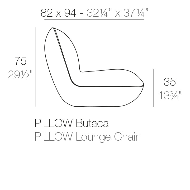 Vondom Pillow Lounge Sessel Maße