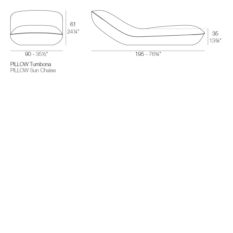 Vondom Pillow Sonnenliege Maße