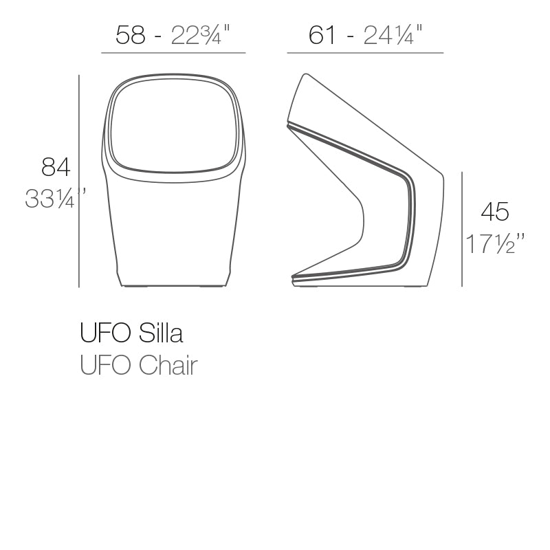 Vondom Ufo Stuhl Maße