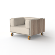 Vondom I Vineyard armchair with wheels