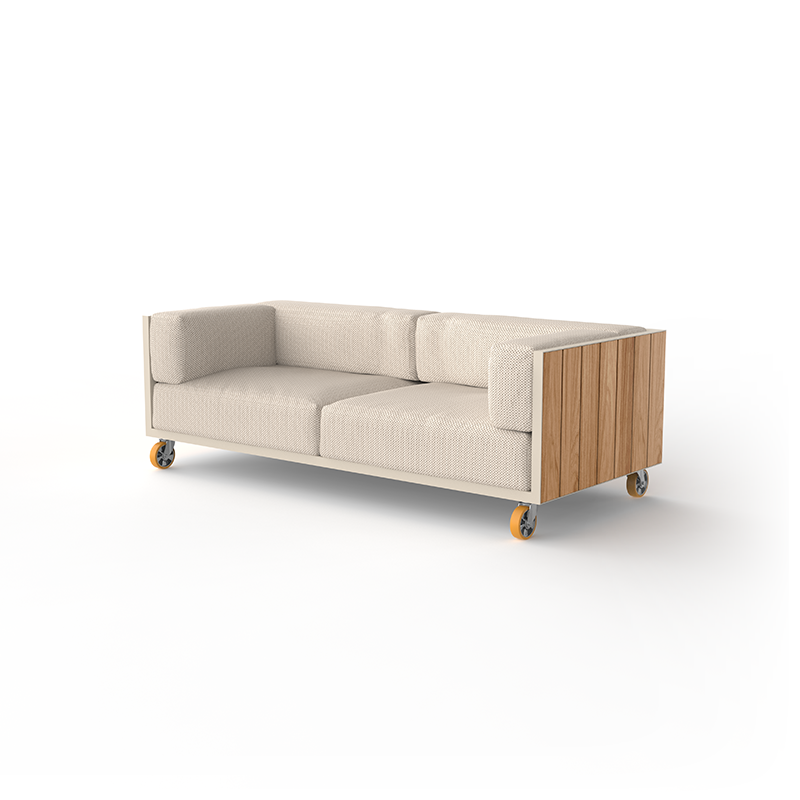 Vondom I Vineyard Sofa mit Rädern 215 cm