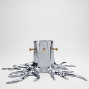 Garden Glory I Christmas Tree Stand, Weihnachtsbaumständer, Silber