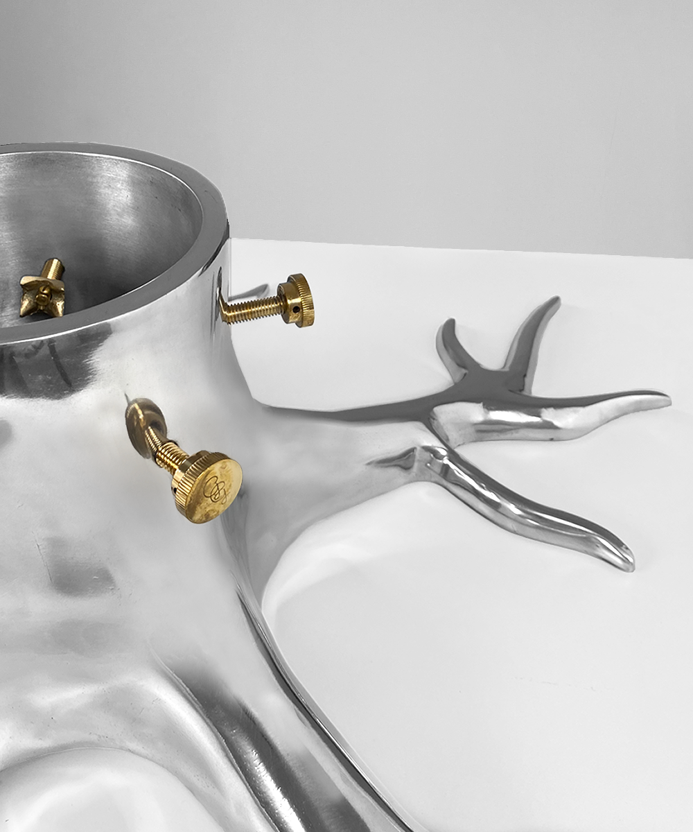 Garden Glory I Christmas Tree Stand, Weihnachtsbaumständer, Silber