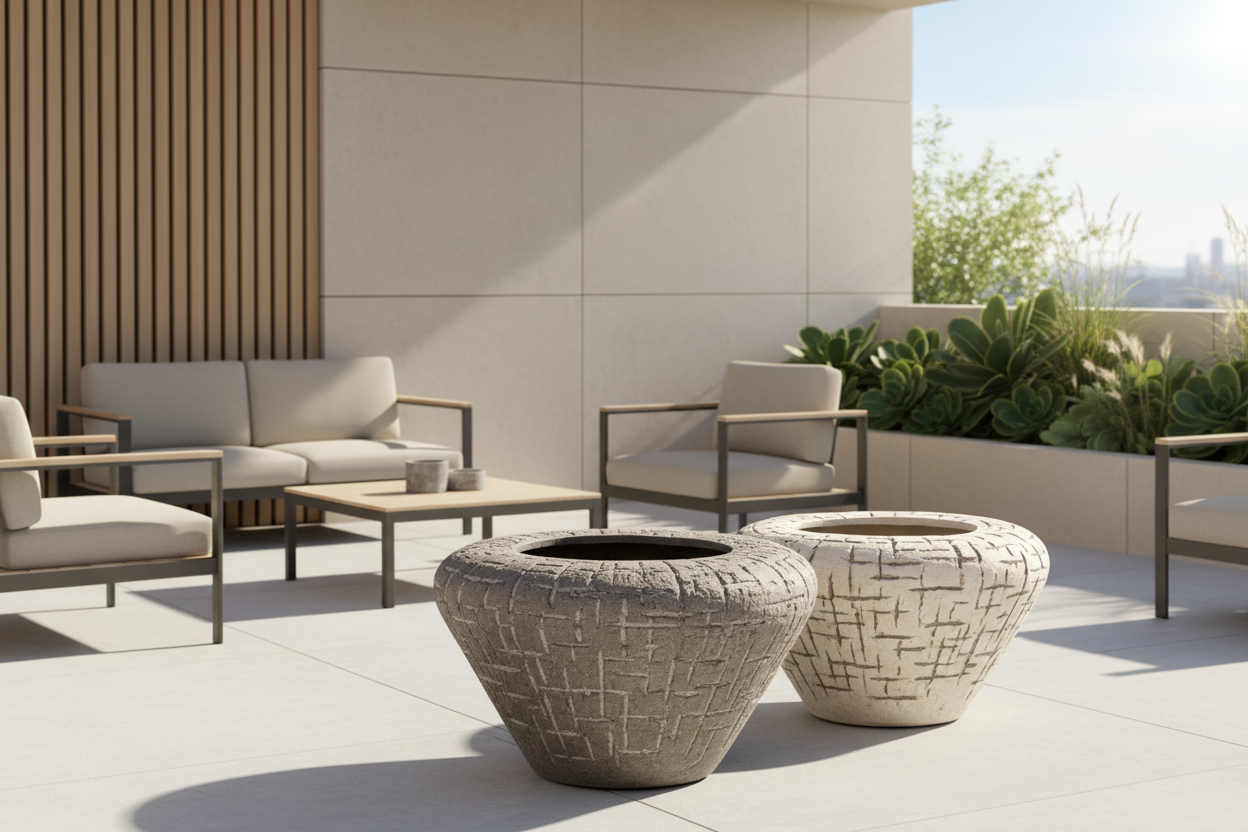 Atelier Vierkant | Pflanzgefäß Modell LP100 & LPS100