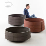 Handgefertigtes SJ Keramik Pflanzgefäß von Atelier Vierkant für Innen- und Außenbereiche