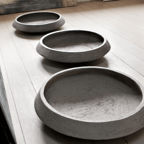 SRD Terrakotta-Schale mit doppelter Wand und flacher Innenschale