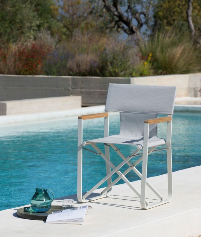 Unopiu I Pevero Regiestuhl aus Aluminium