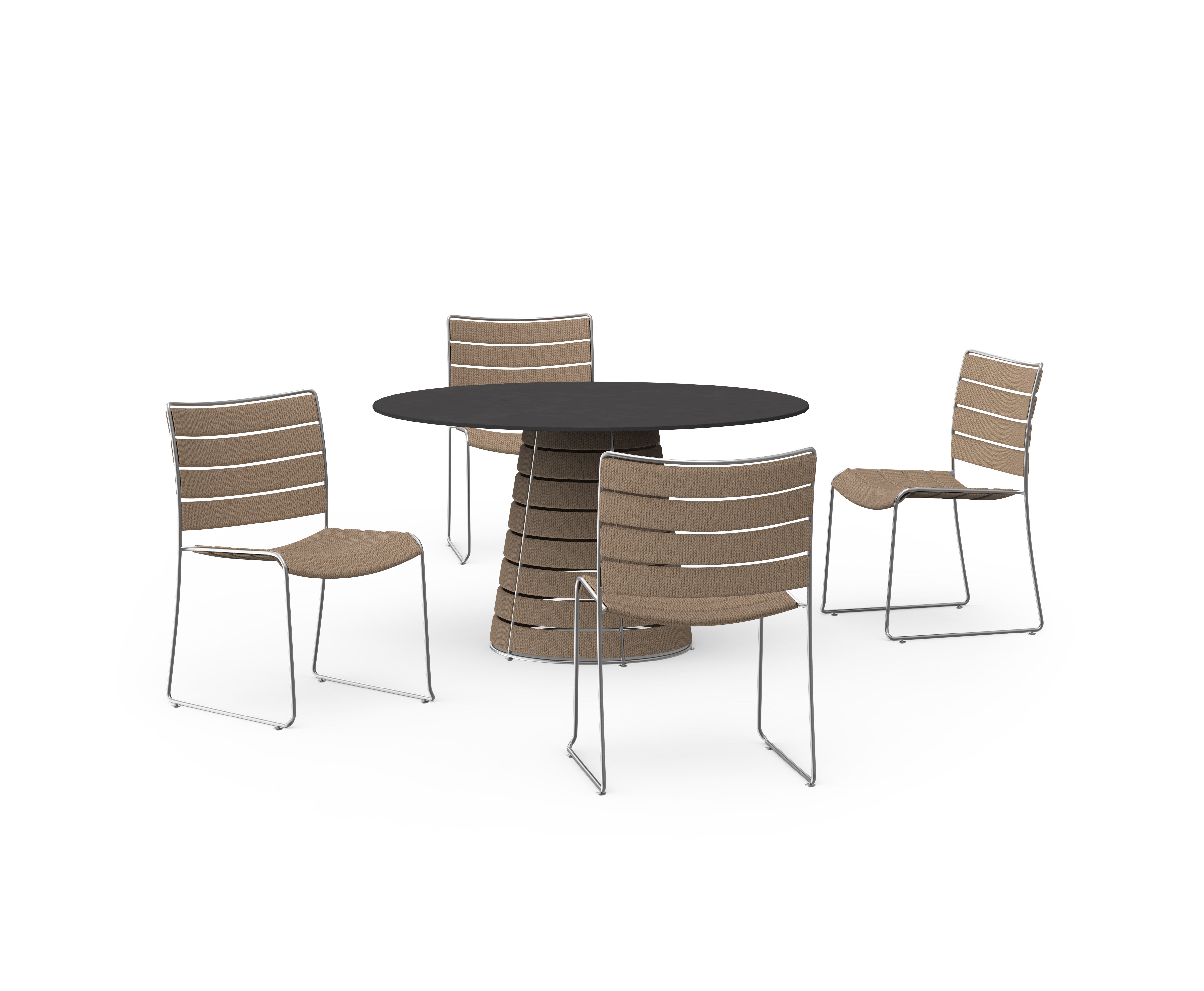 Gandia Blasco I Cord dining table 130 cm, round
