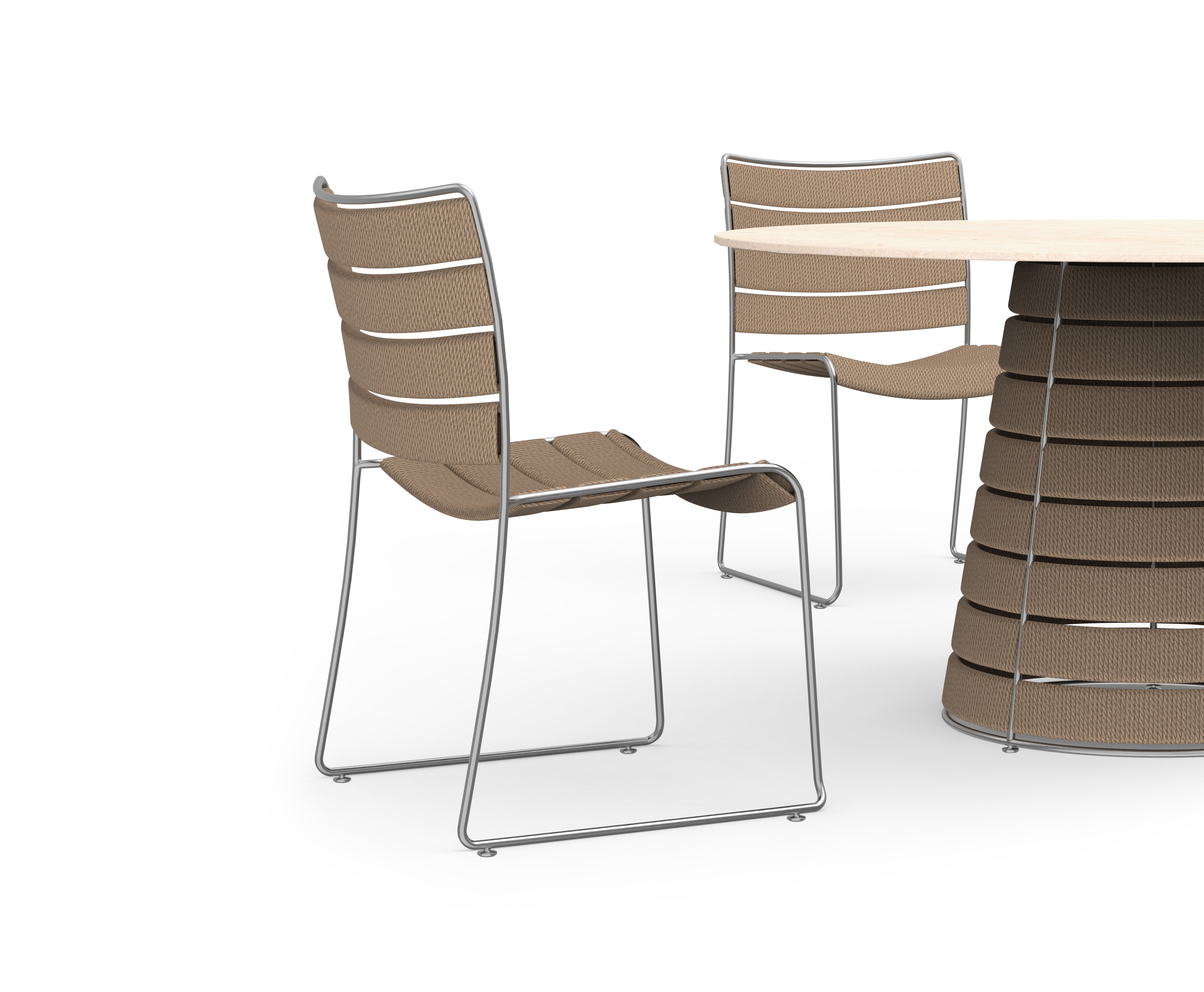 Gandia Blasco I Cord dining table 130 cm, round