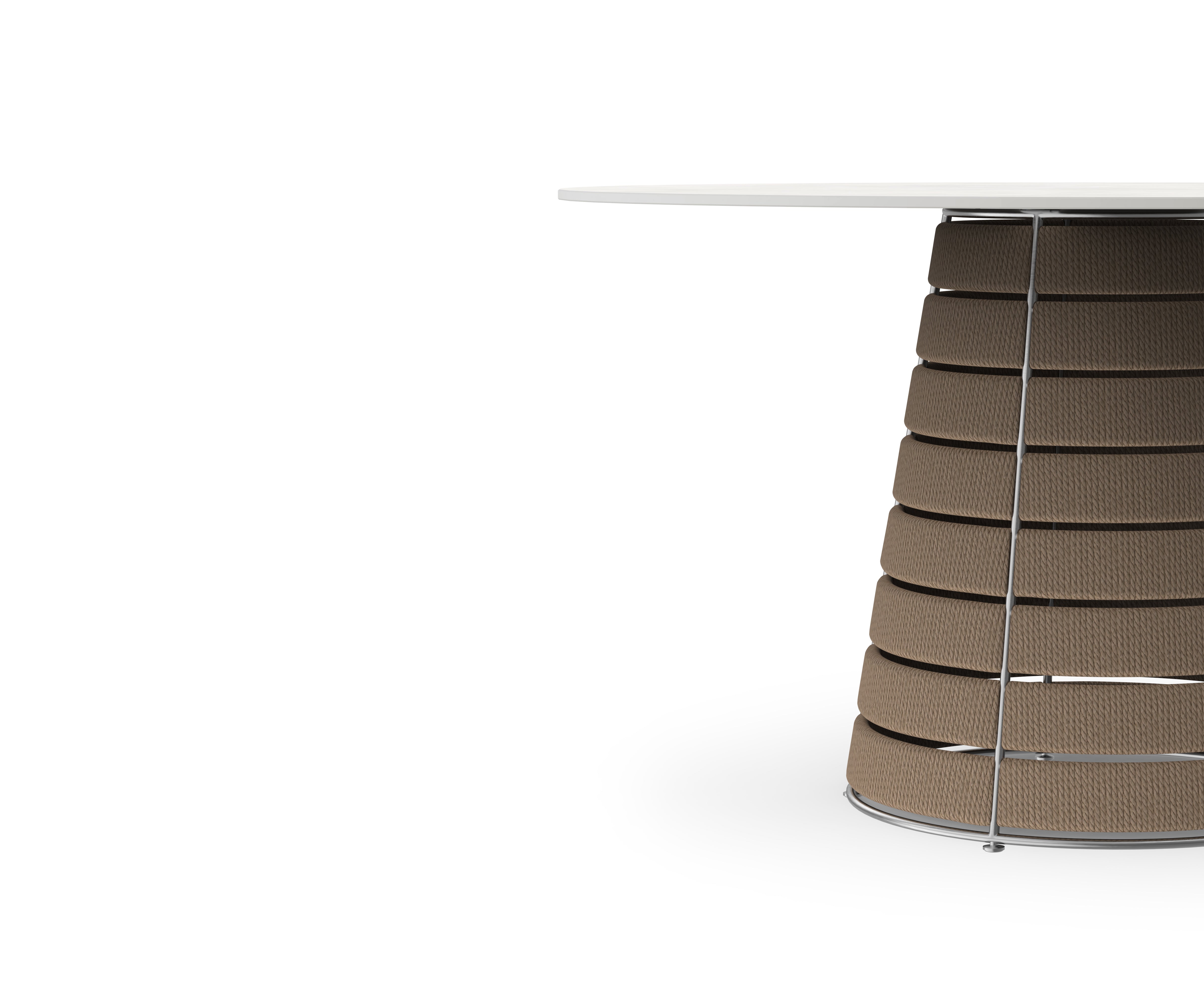 Gandia Blasco I Cord dining table 130 cm, round