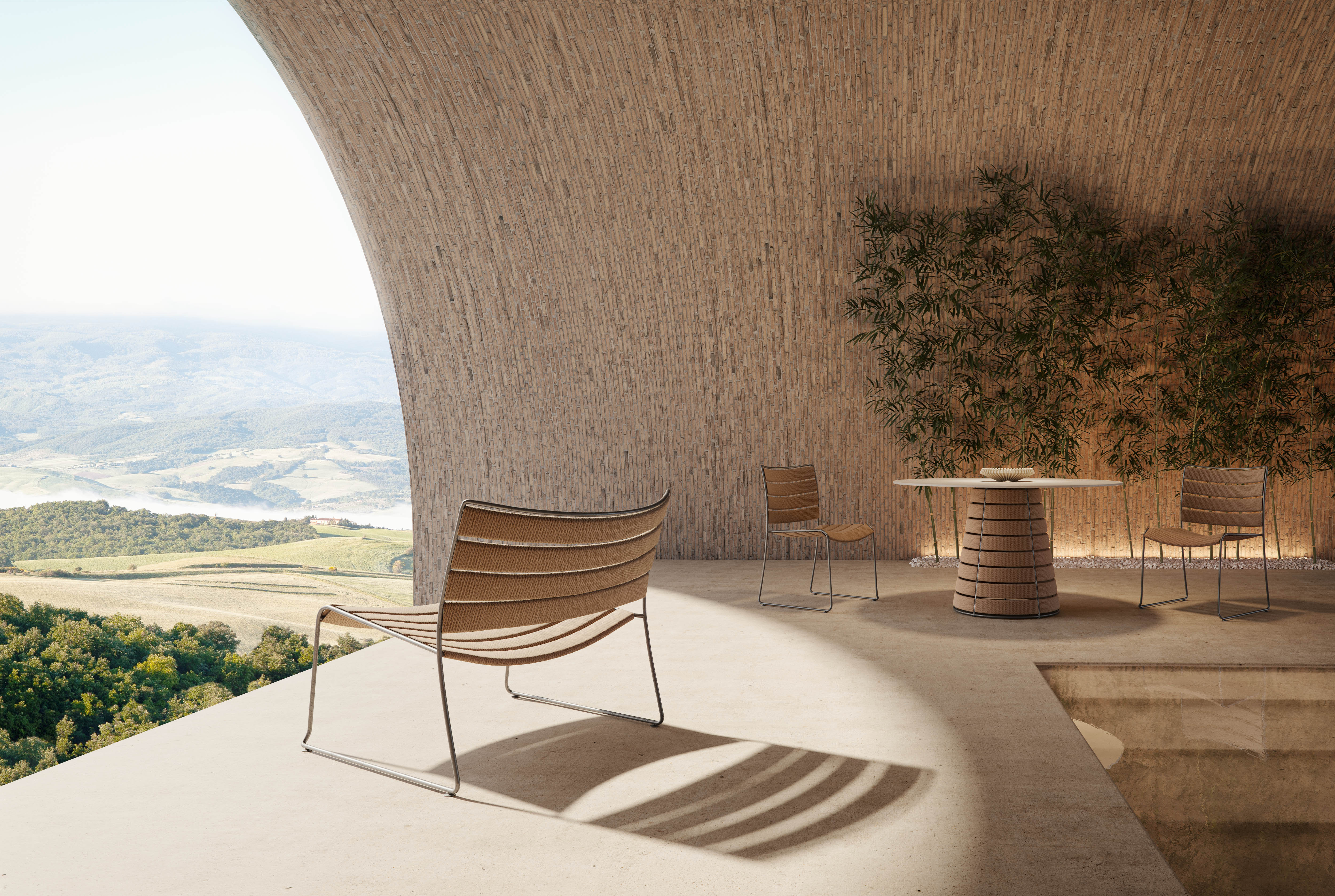 Gandia Blasco I Cord Loungestuhl