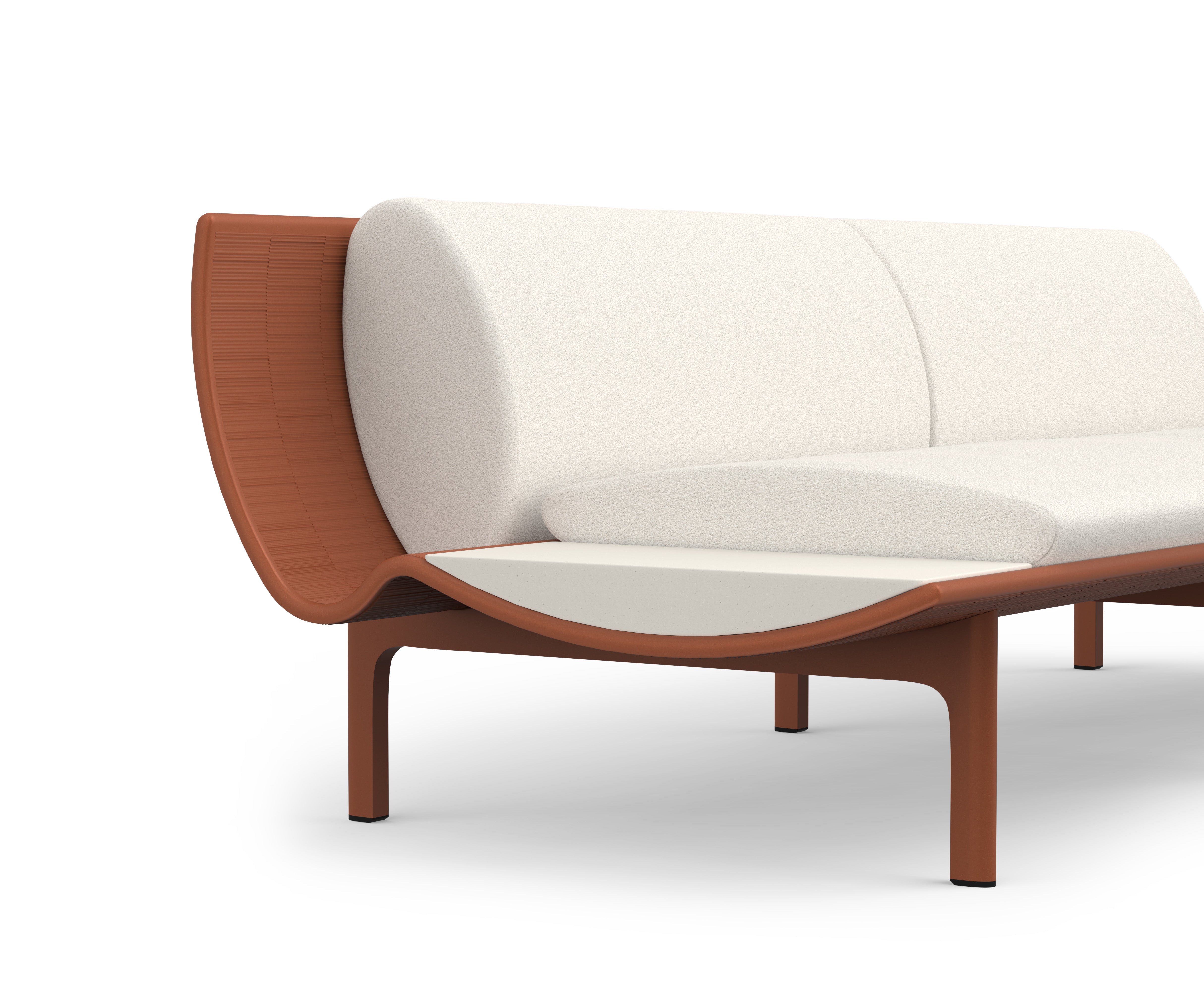 Gandia Blasco I Dunne Sofa with side table 255 cm