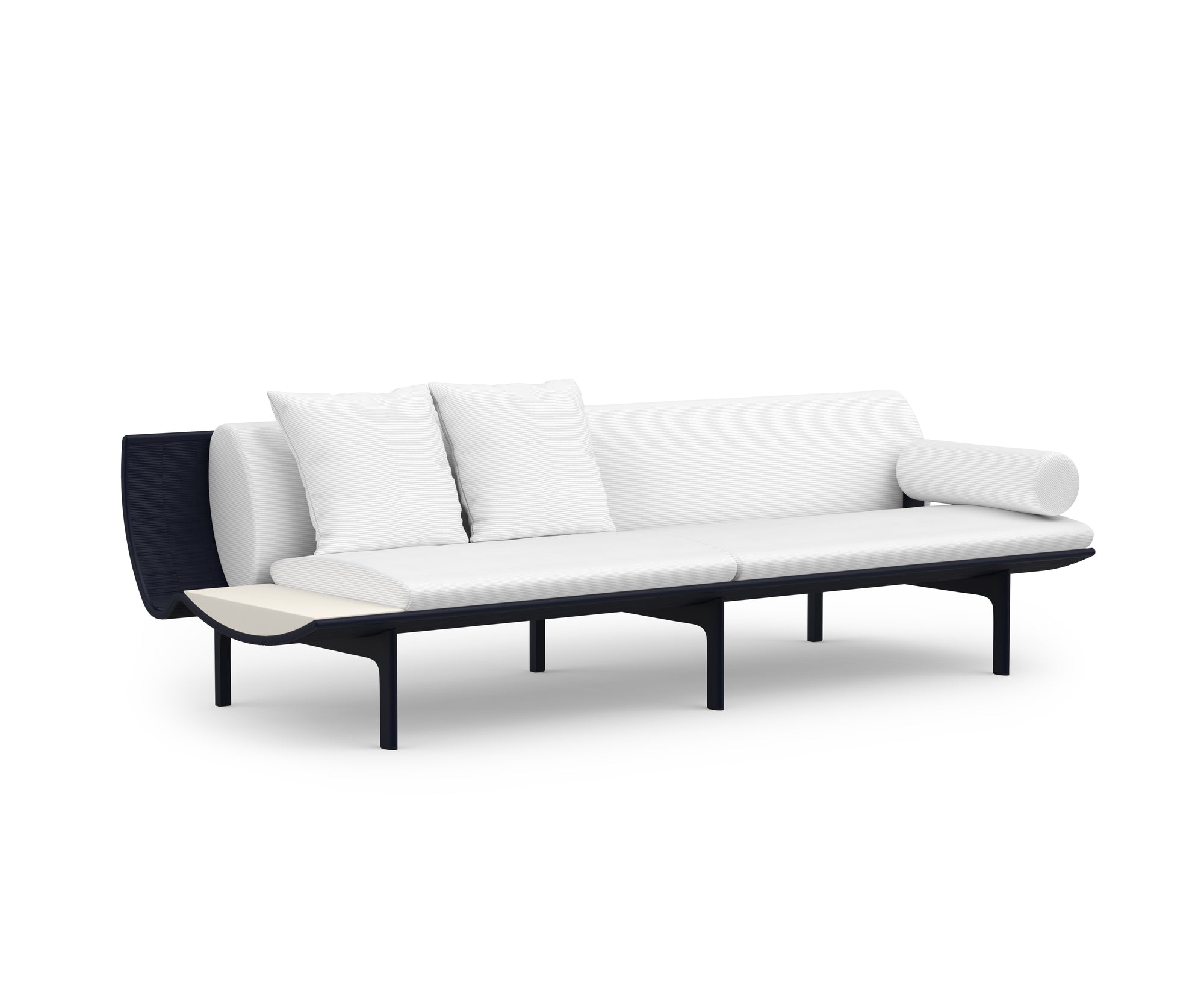 Gandia Blasco I Dunne Sofa mit Ablagetisch 255 cm