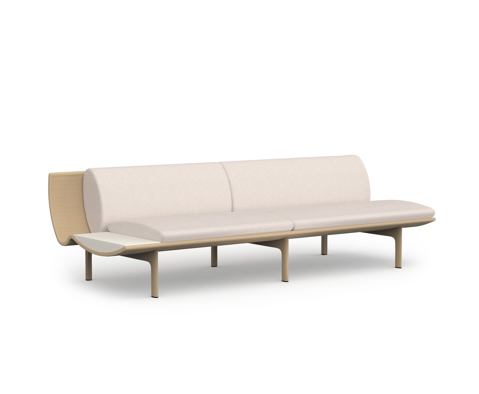 Gandia Blasco I Dunne Sofa mit Ablagetisch 255 cm