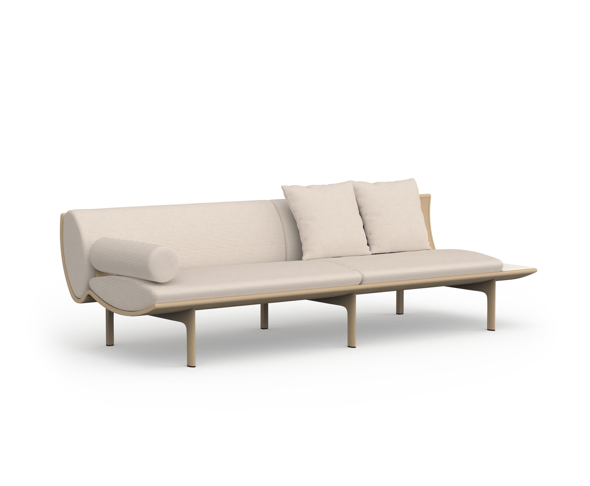 Gandia Blasco I Dunne Sofa mit Ablagetisch 255 cm