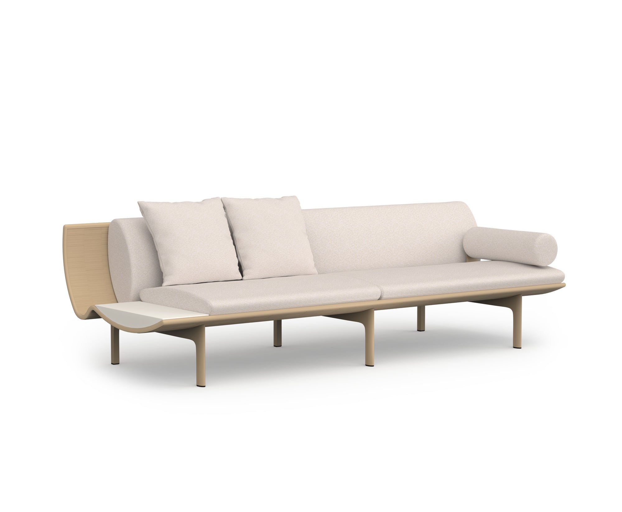 Gandia Blasco I Dunne Sofa mit Ablagetisch 255 cm