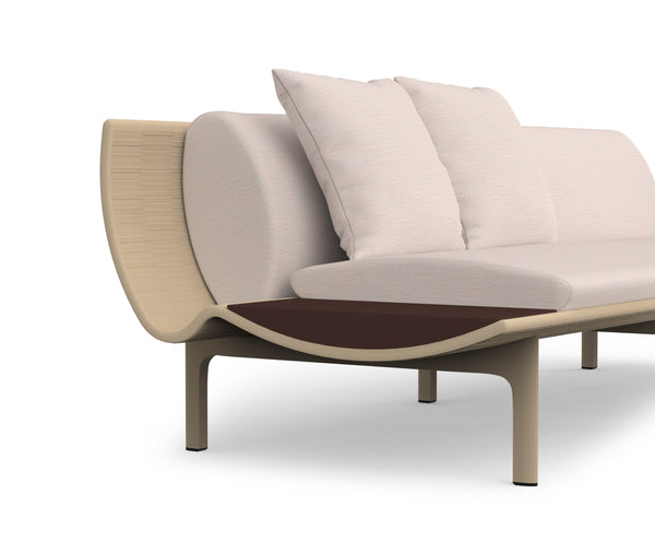 Gandia Blasco I Dunne Sofa mit Ablagetisch 255 cm