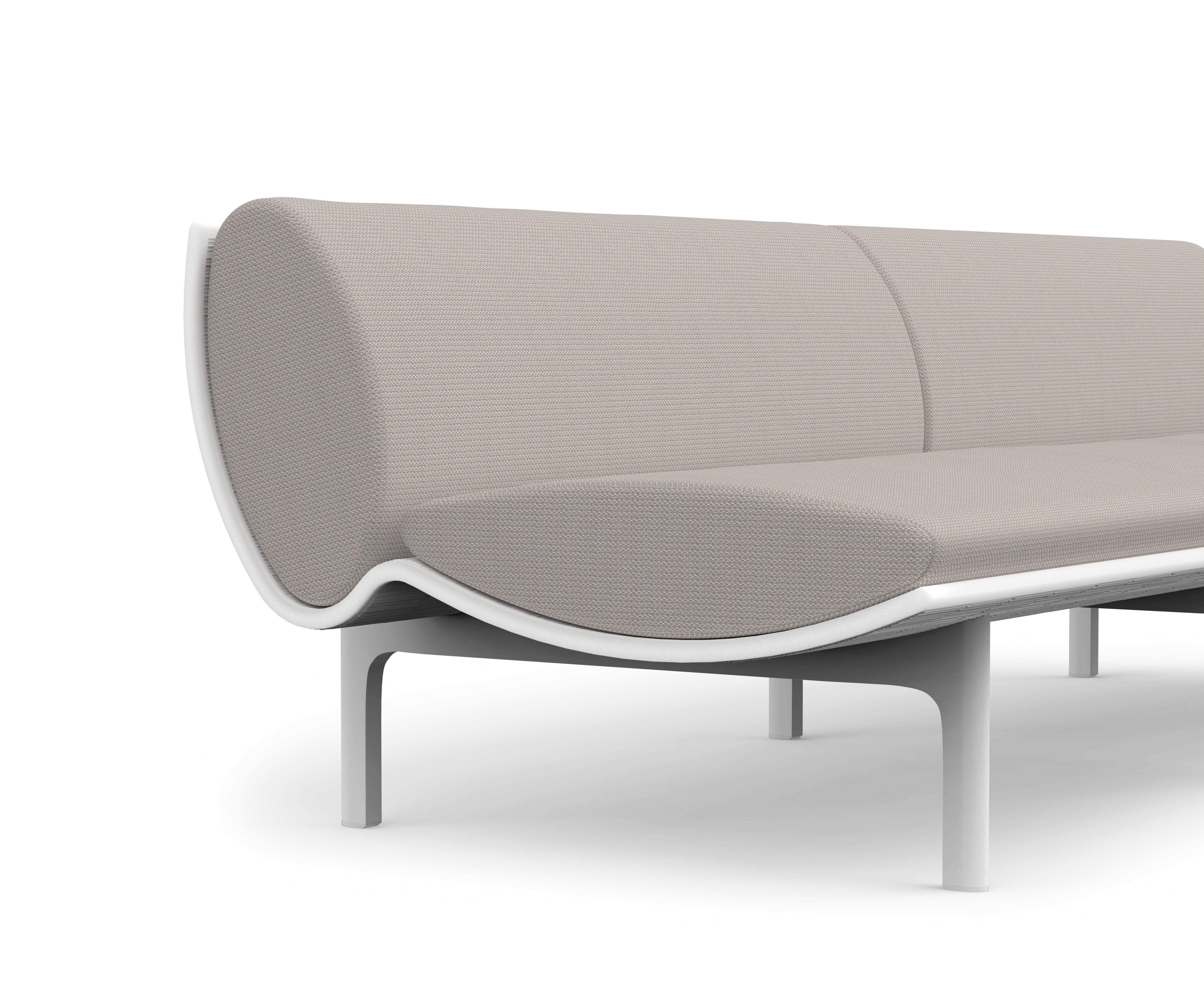 Gandia Blasco I Dunne Sofa with side table 255 cm