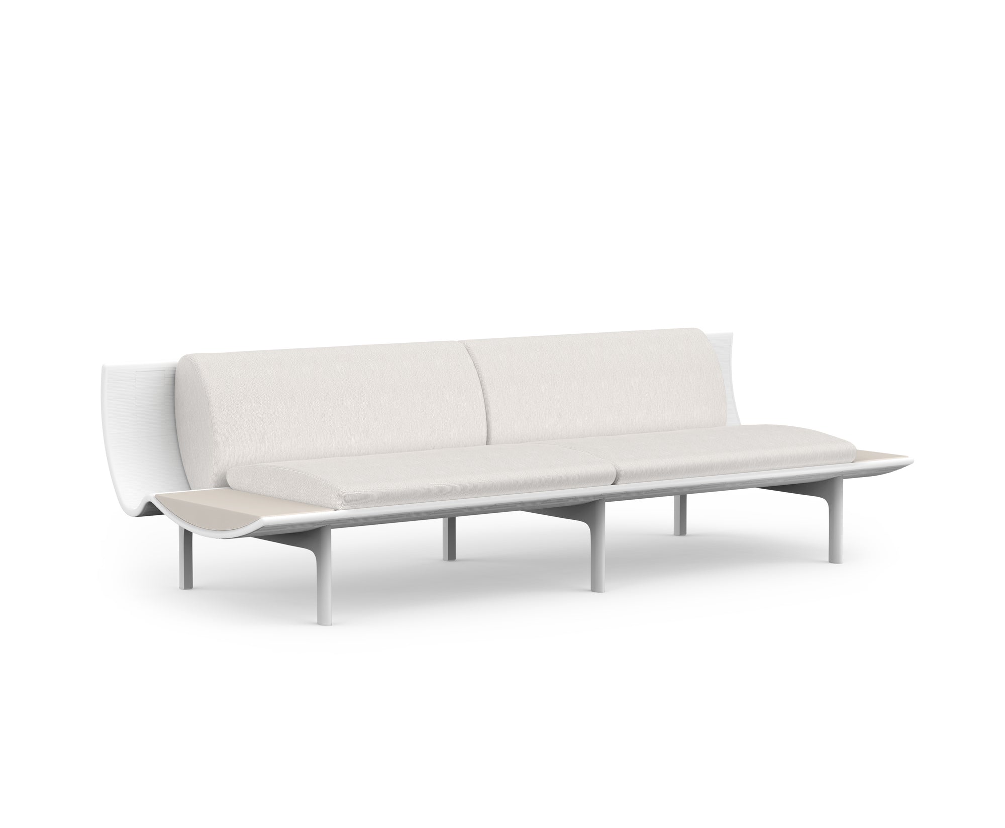 Gandia Blasco I Dunne Sofa mit Ablagetisch 255 cm