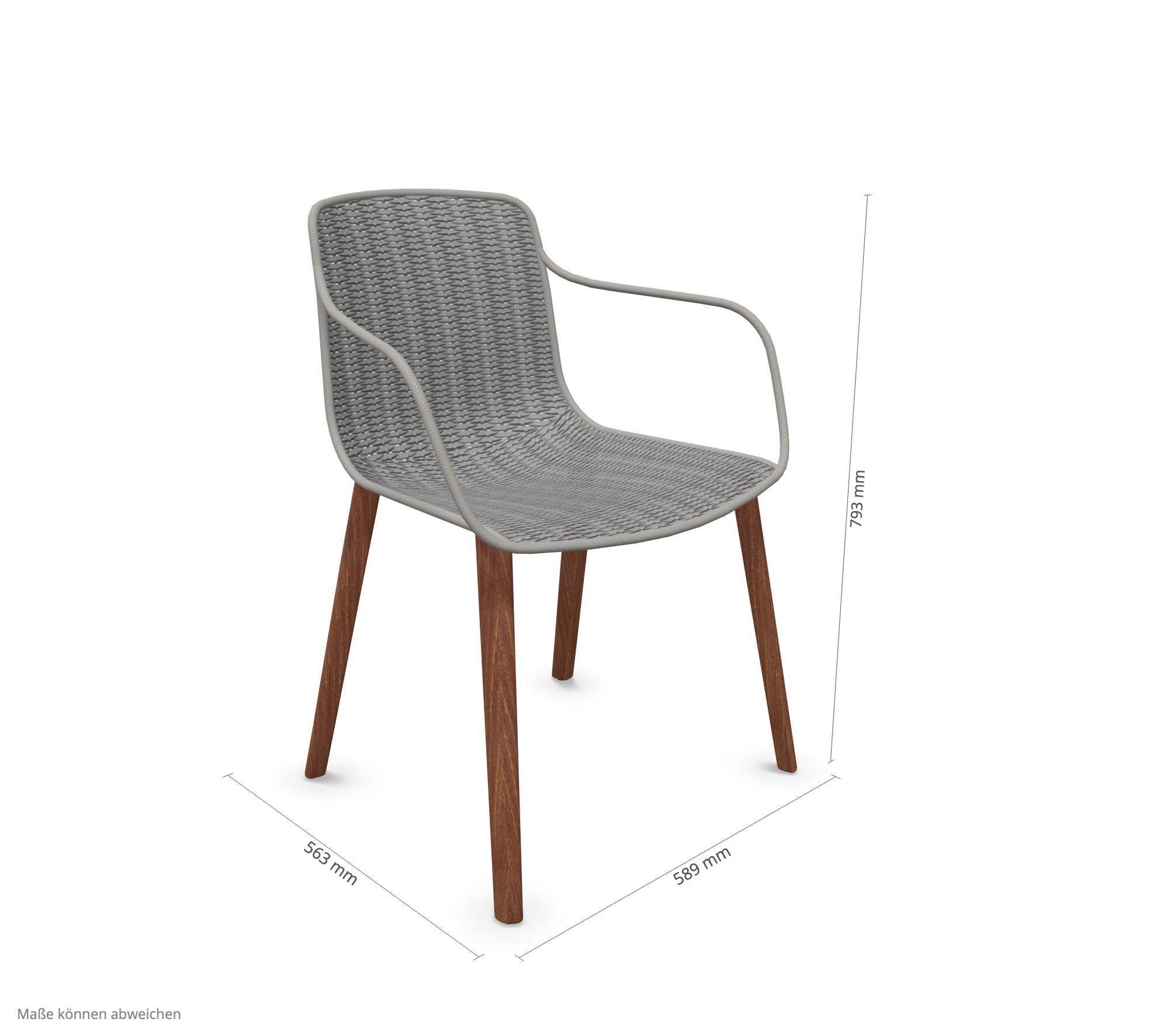 expormim I Lapala Armlehnenstuhl mit Holzbeinen