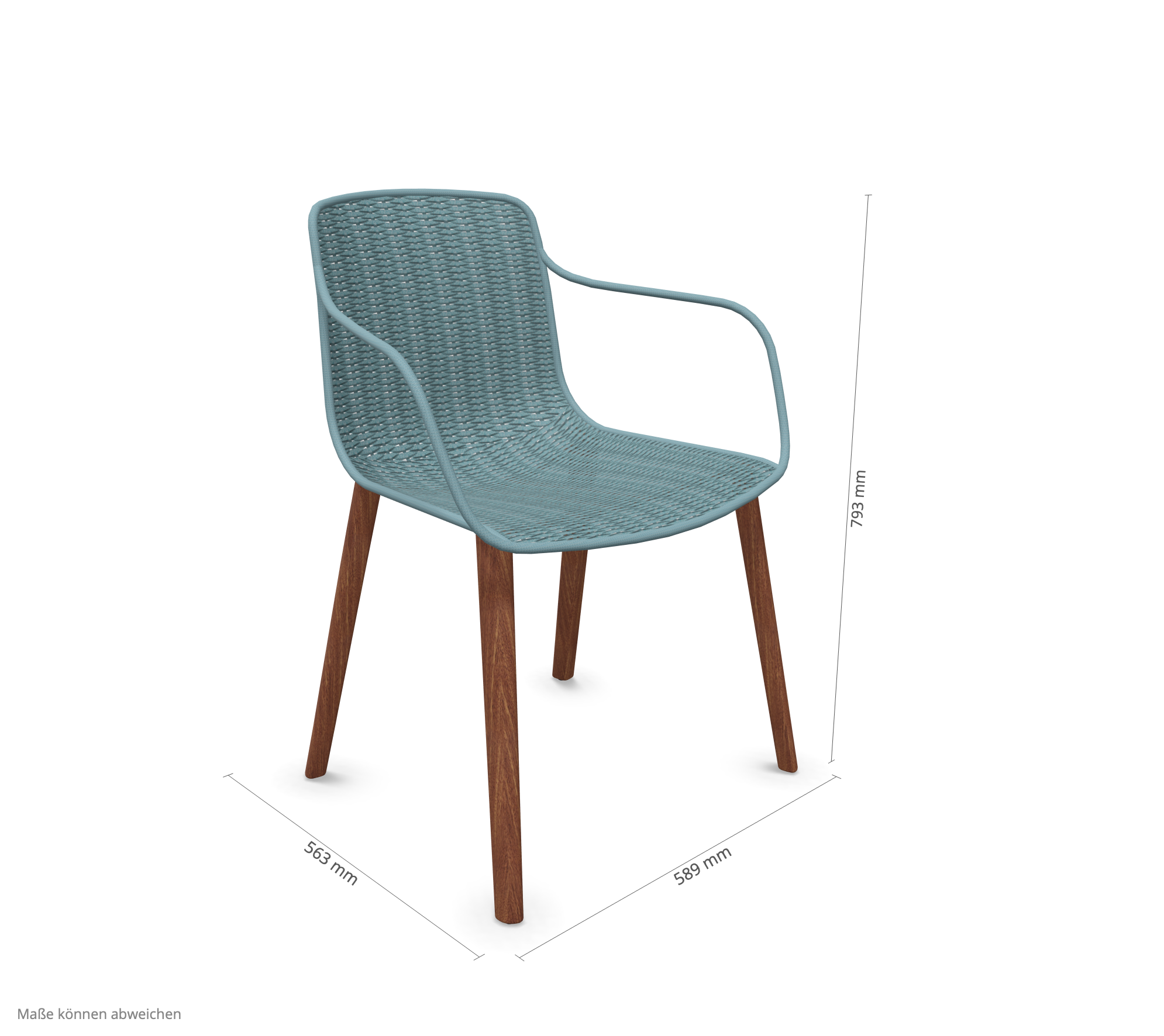 expormim I Lapala Armlehnenstuhl mit Holzbeinen