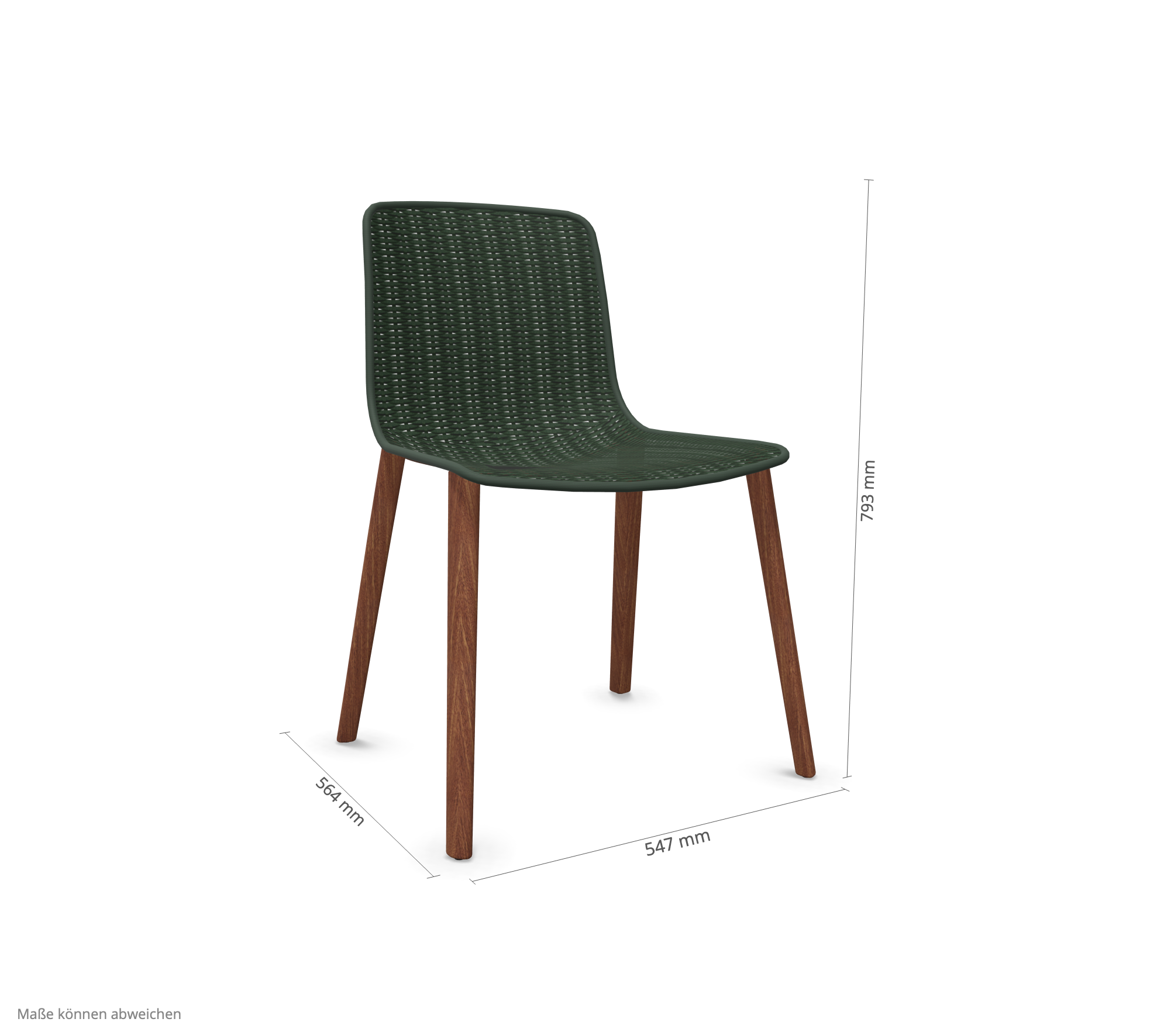 expormim I Lapala Stuhl mit Holzbeinen