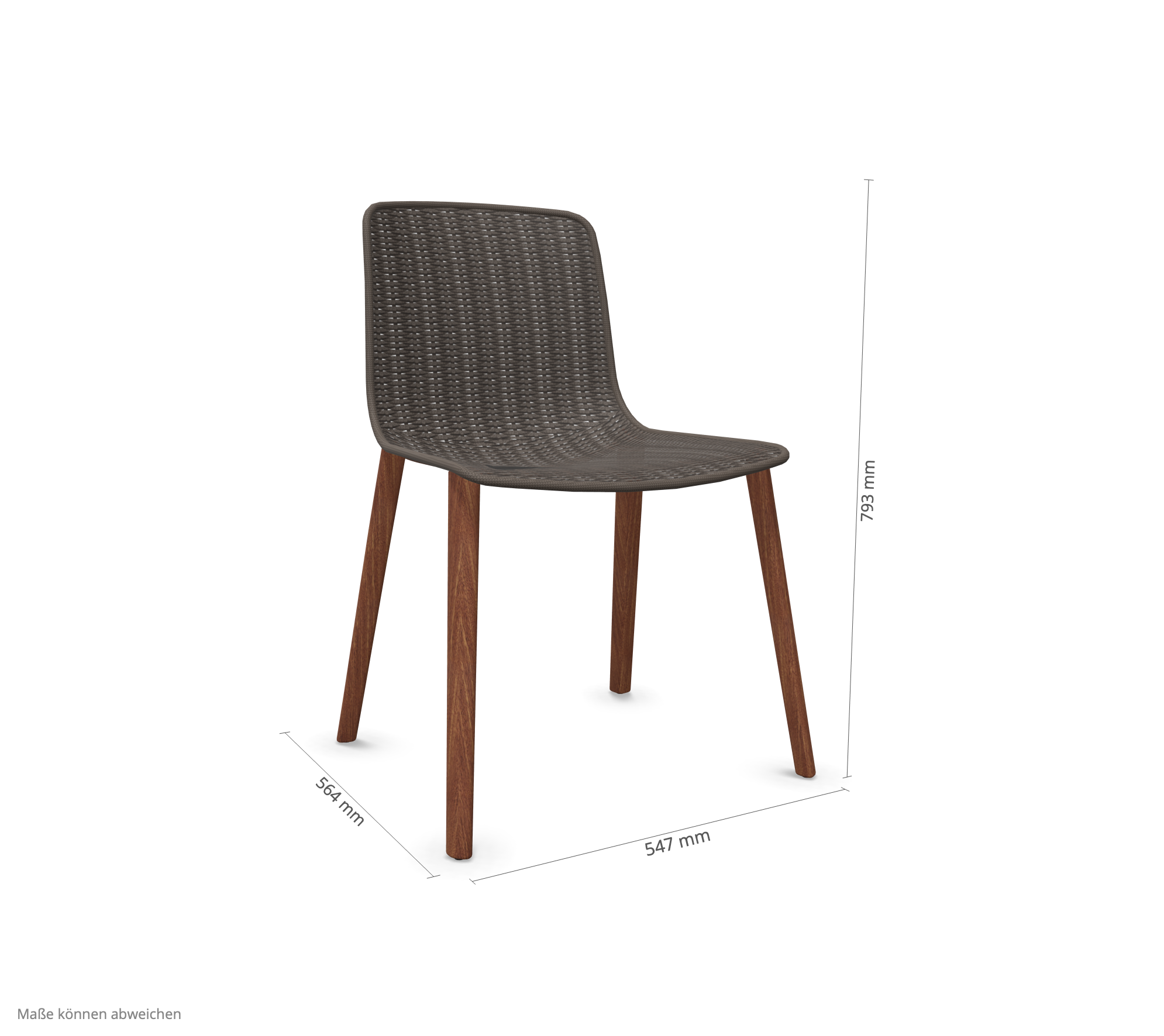 expormim I Lapala Stuhl mit Holzbeinen