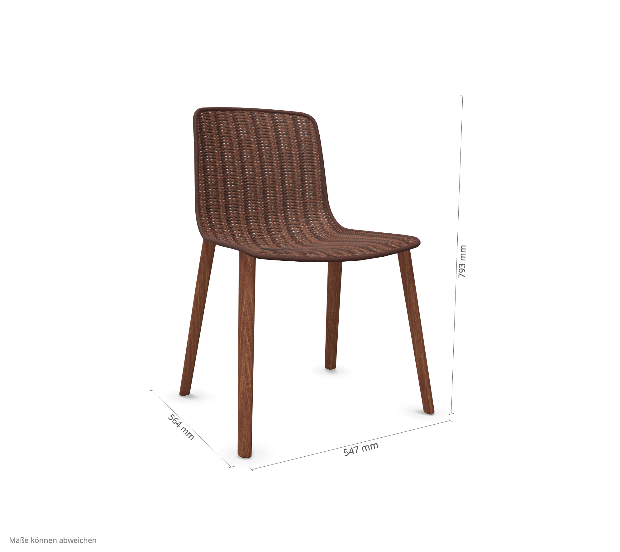 expormim I Lapala Stuhl mit Holzbeinen