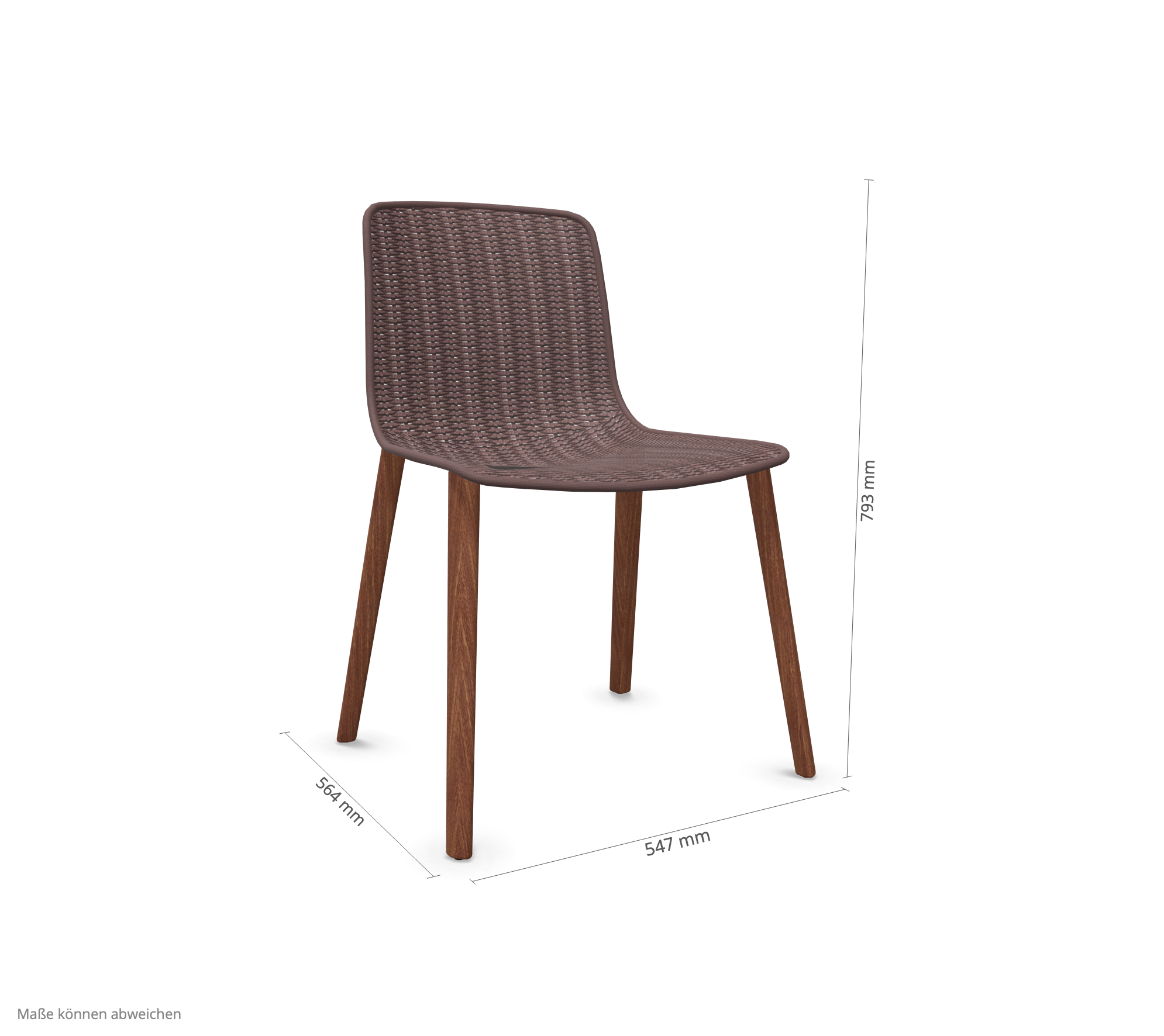 expormim I Lapala Stuhl mit Holzbeinen