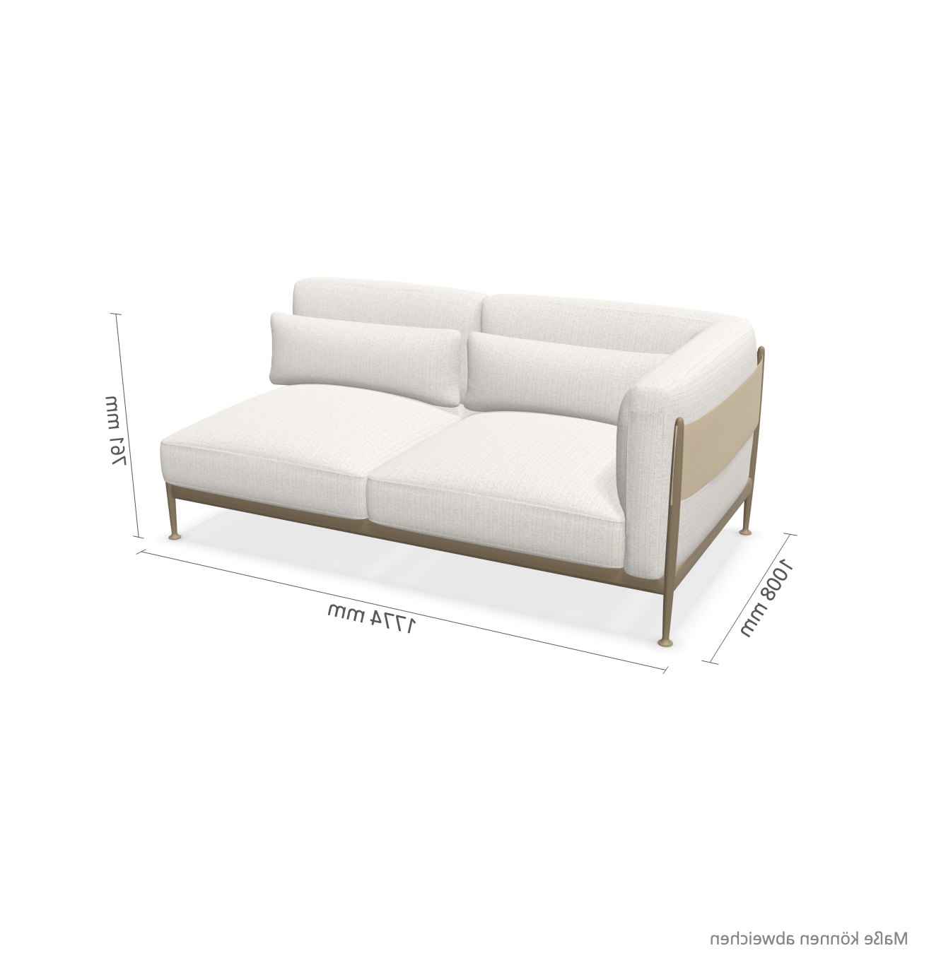 expormim I Obi Abschlusssofa rechts