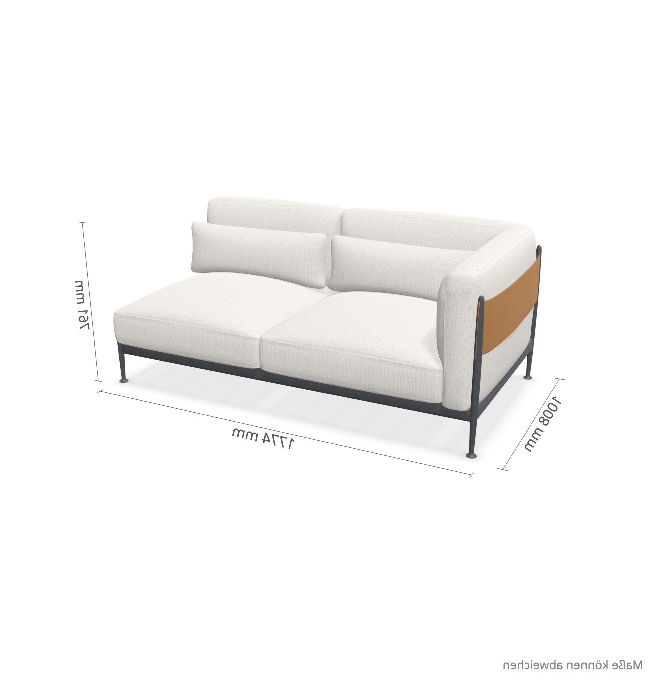 expormim I Obi Abschlusssofa rechts