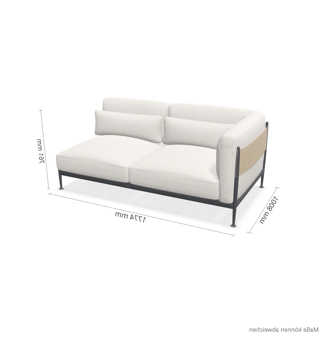 expormim I Obi Abschlusssofa rechts