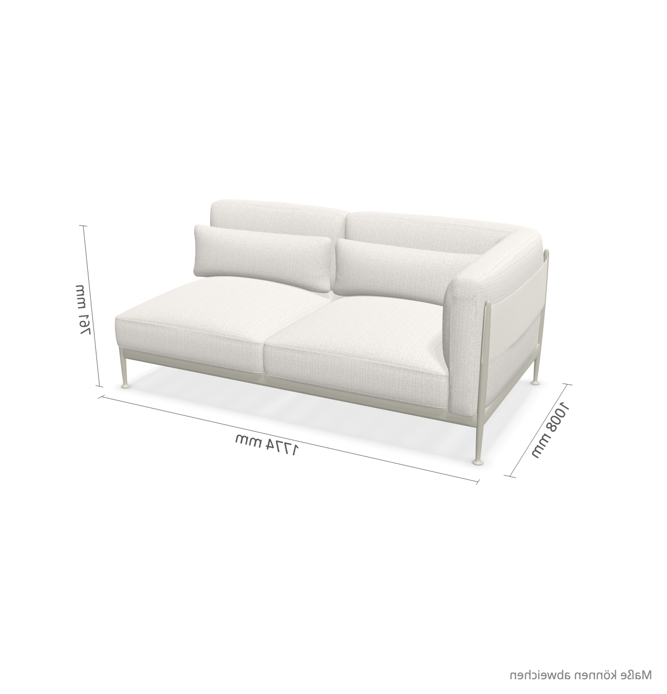 expormim I Obi Abschlusssofa rechts