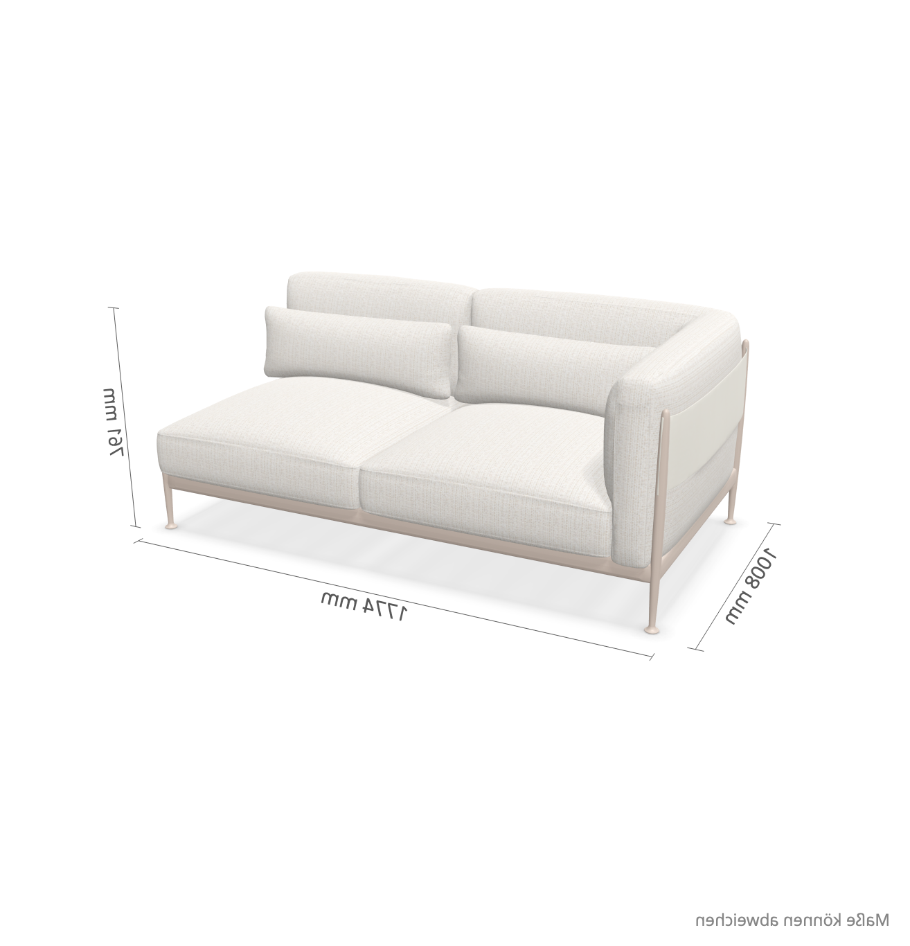 expormim I Obi Abschlusssofa rechts