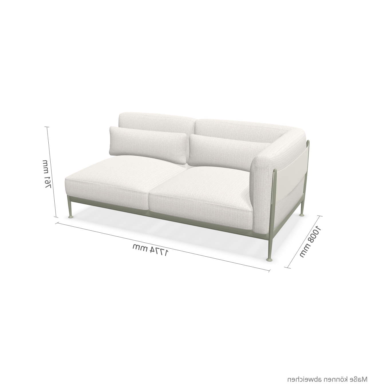 expormim I Obi Abschlusssofa rechts