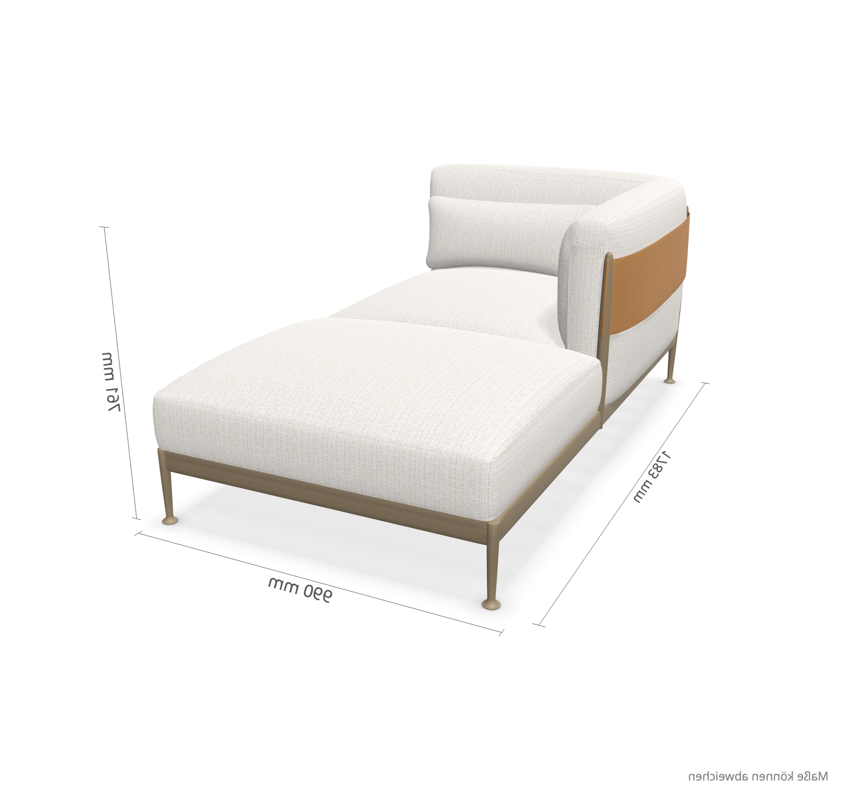 expormim I Obi Chaiselongue rechts