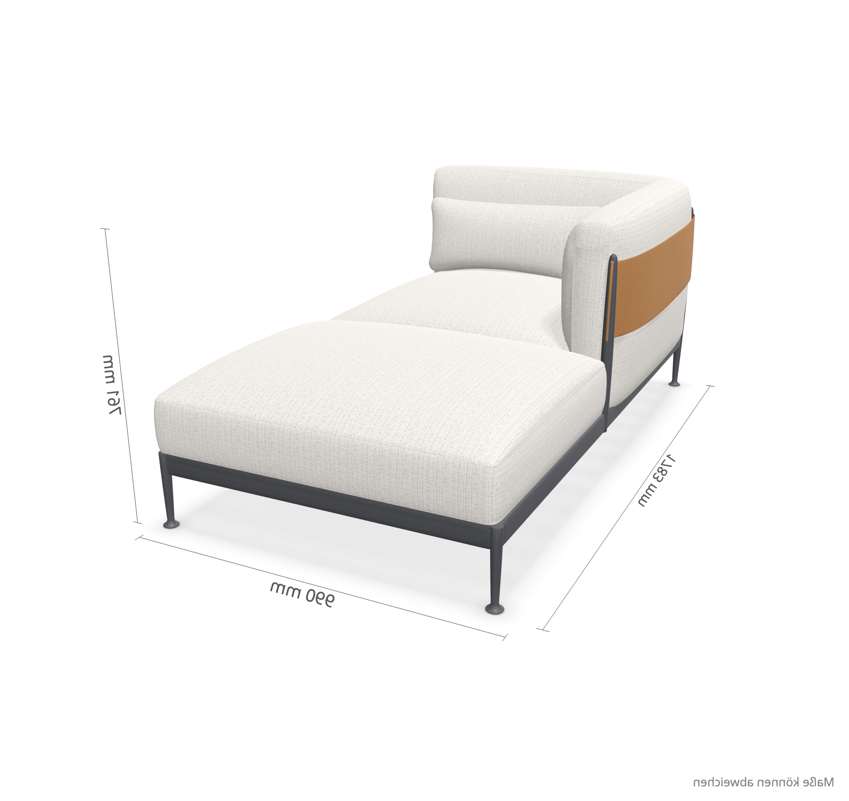 expormim I Obi Chaiselongue rechts