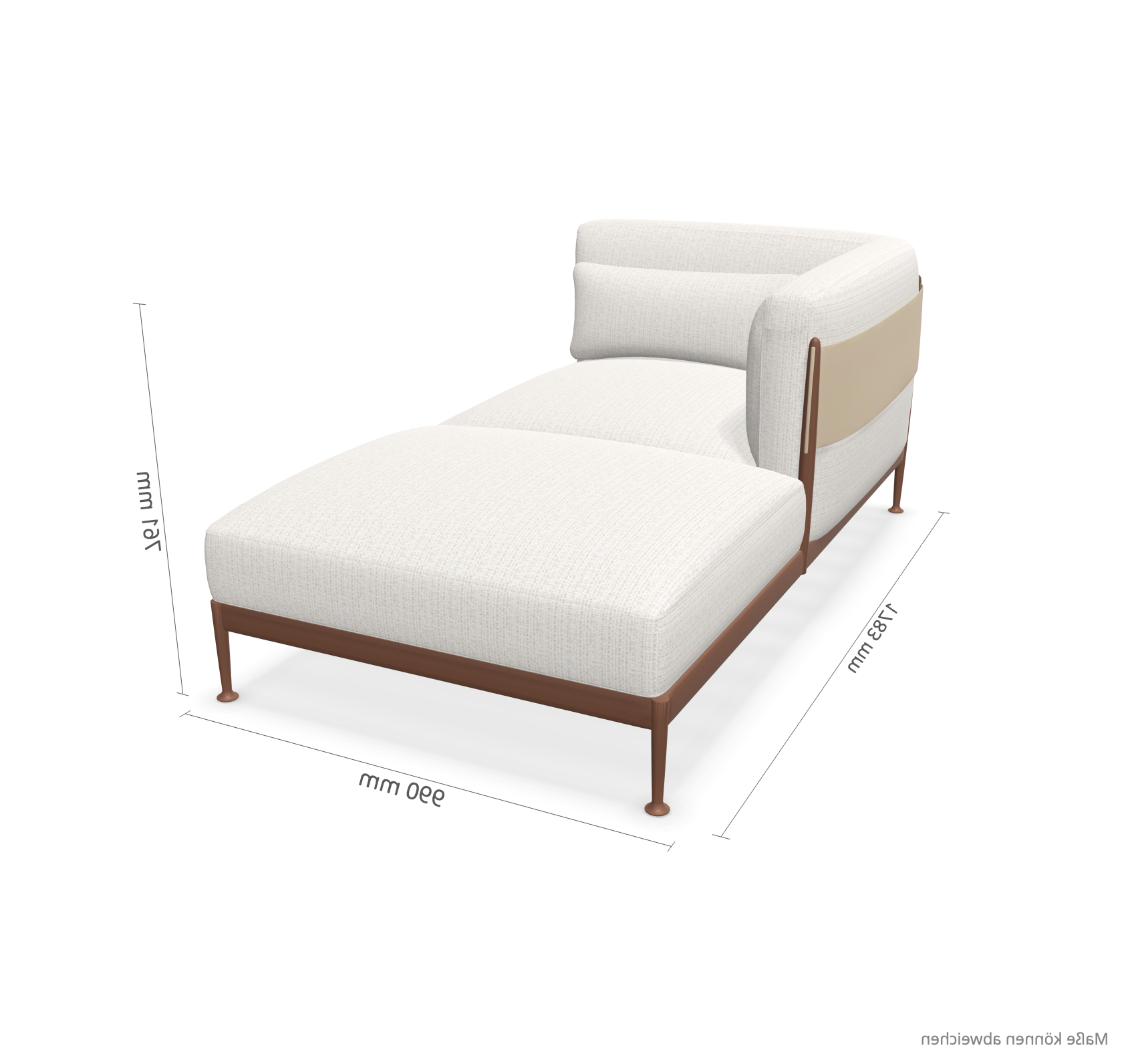 expormim I Obi Chaiselongue rechts