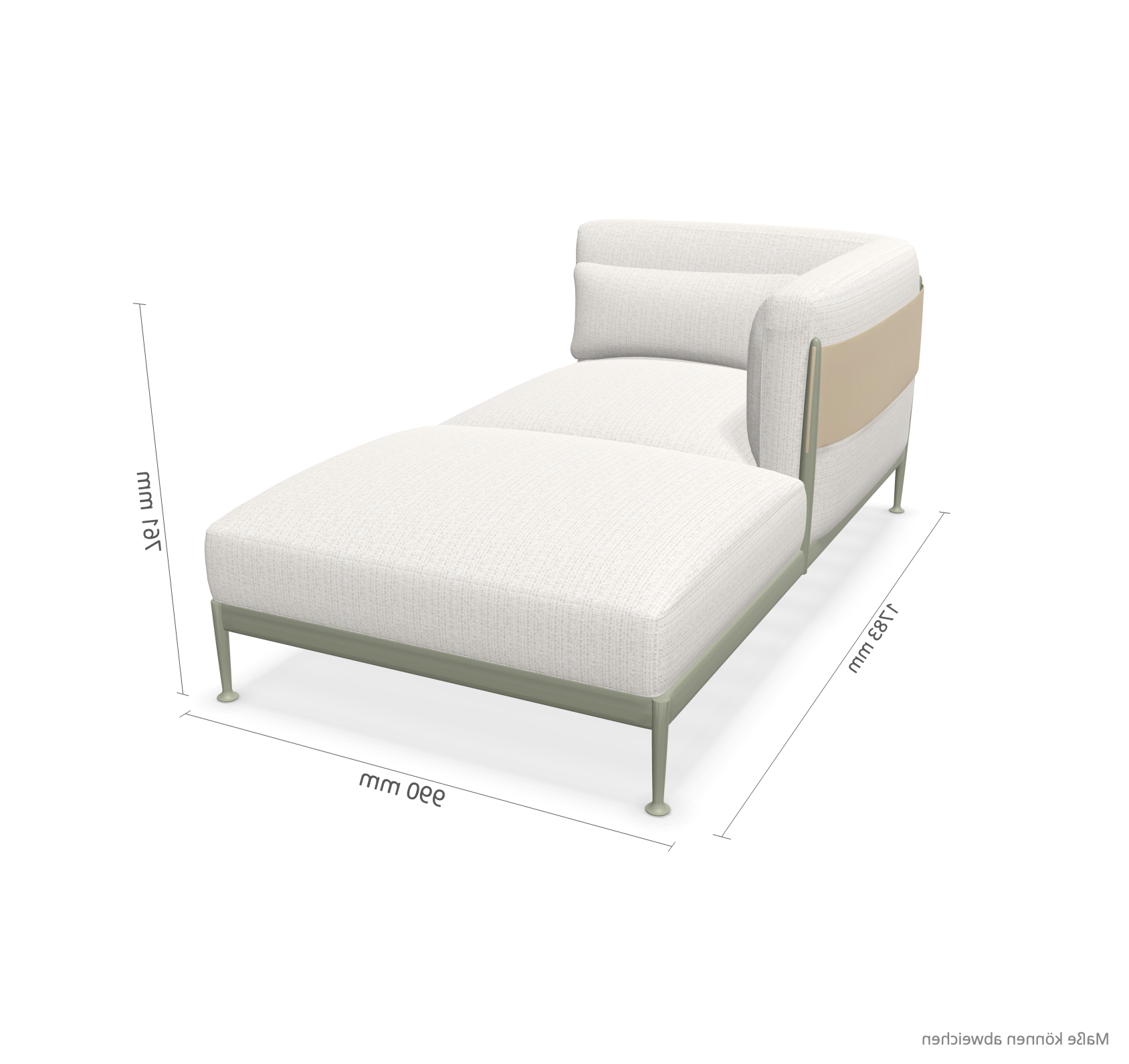 expormim I Obi Chaiselongue rechts