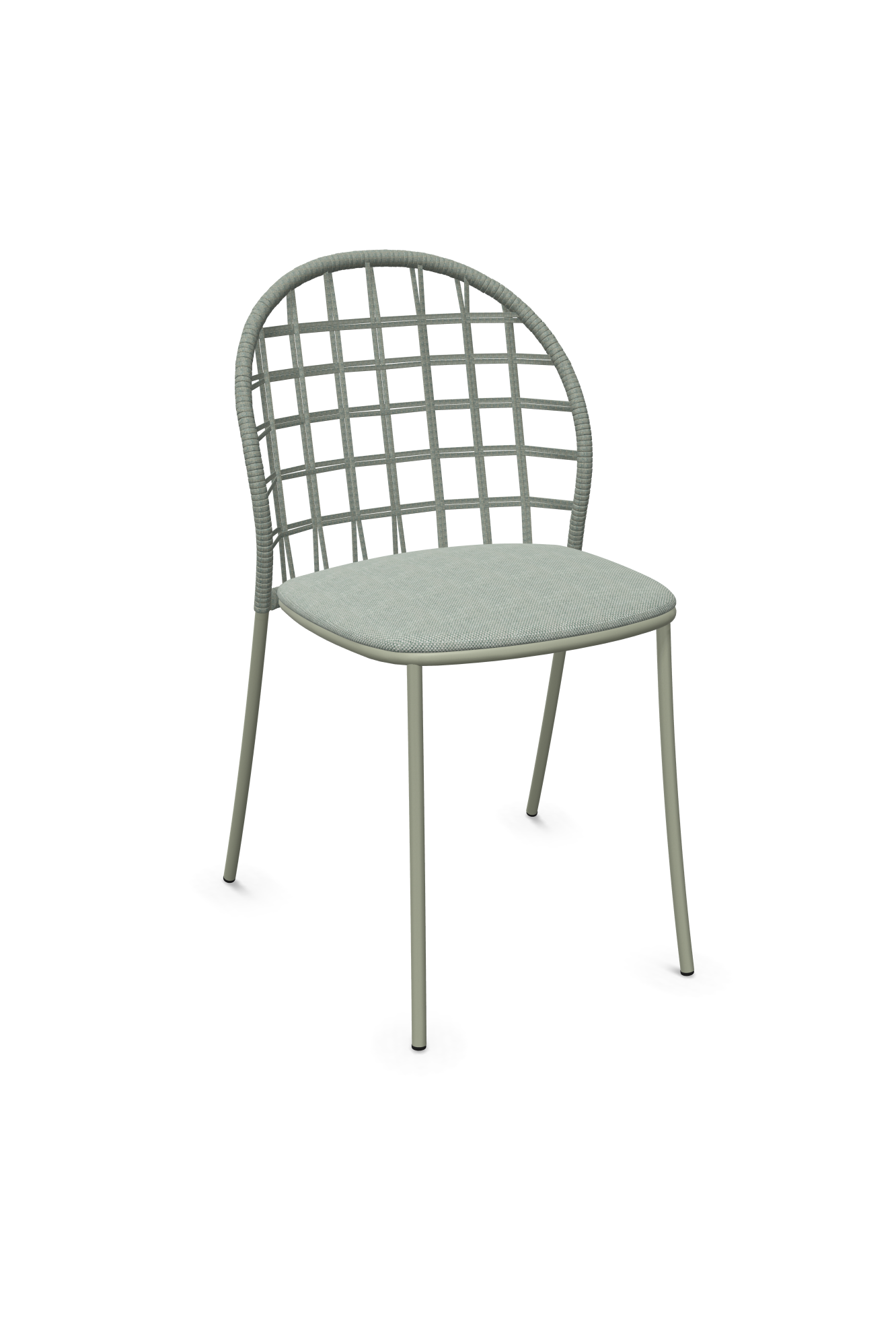 expormim I Petale Stuhl mit Seil im Gittermuster, 2er Set