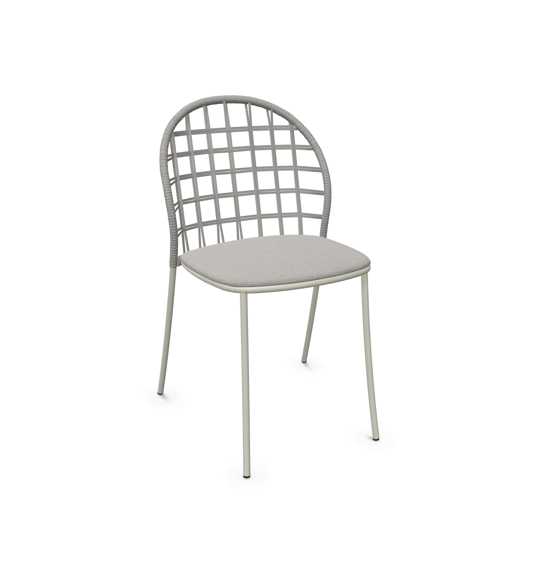 expormim I Petale Stuhl mit Seil im Gittermuster, 2er Set