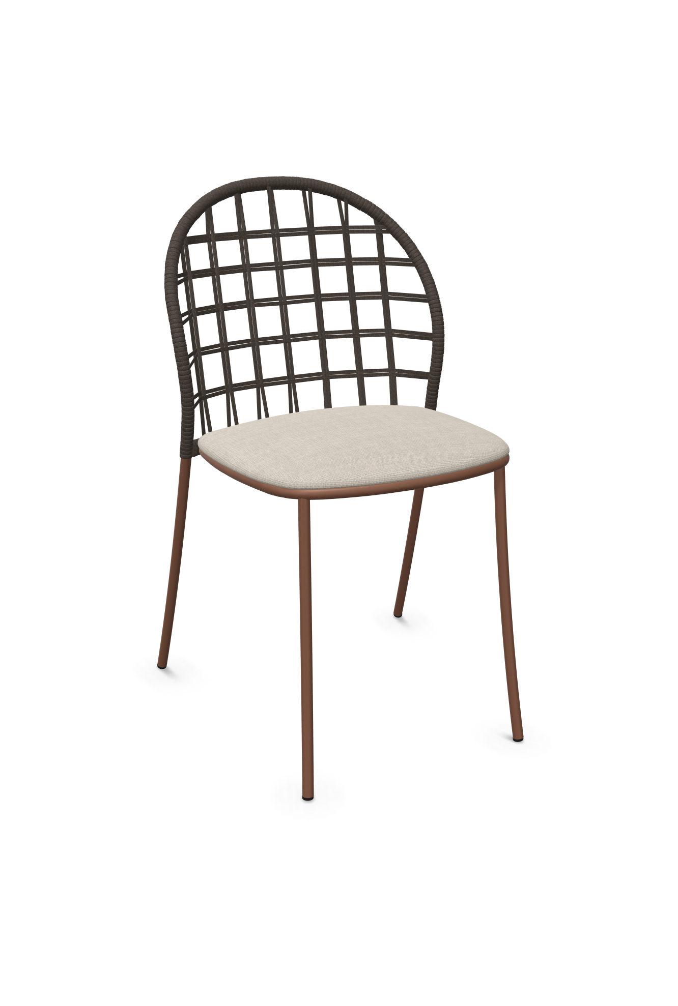 expormim I Petale Stuhl mit Seil im Gittermuster, 2er Set