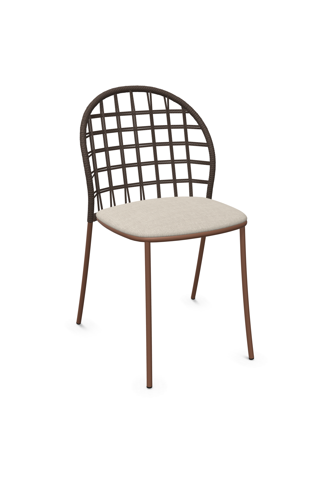 expormim I Petale Stuhl mit Seil im Gittermuster, 2er Set