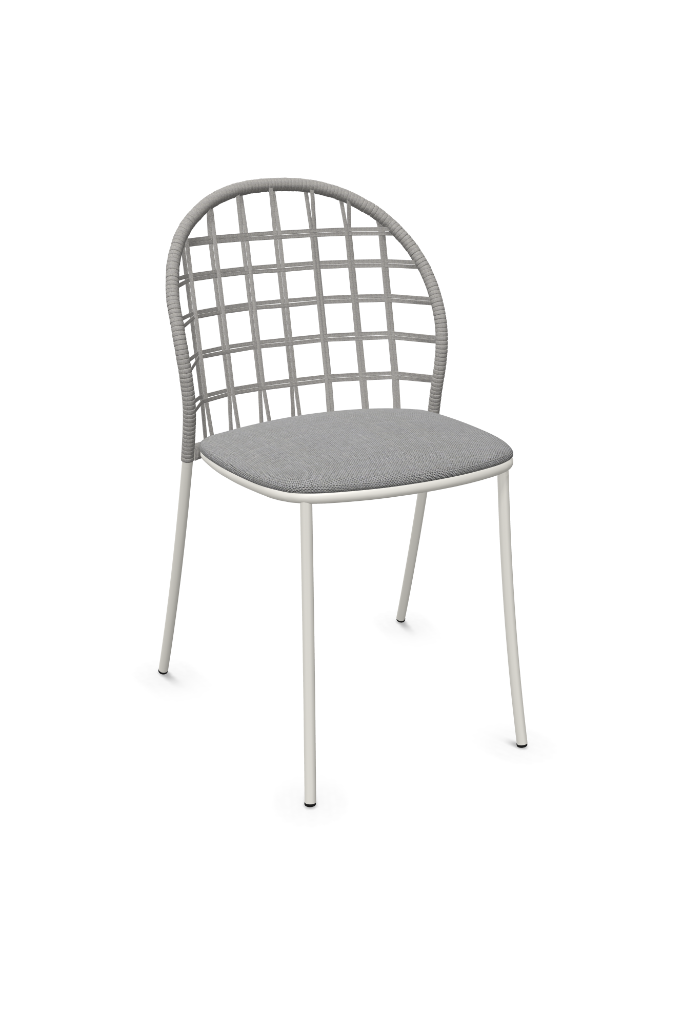 expormim I Petale Stuhl mit Seil im Gittermuster, 2er Set