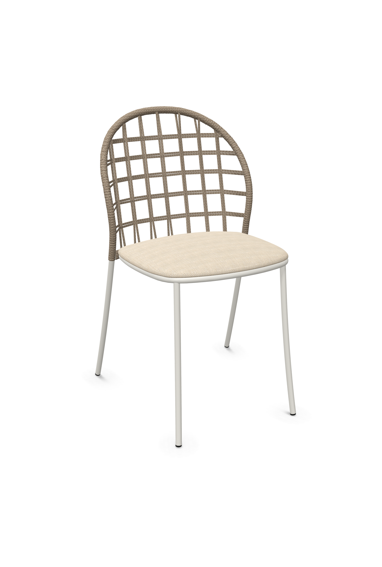 expormim I Petale Stuhl mit Seil im Gittermuster, 2er Set