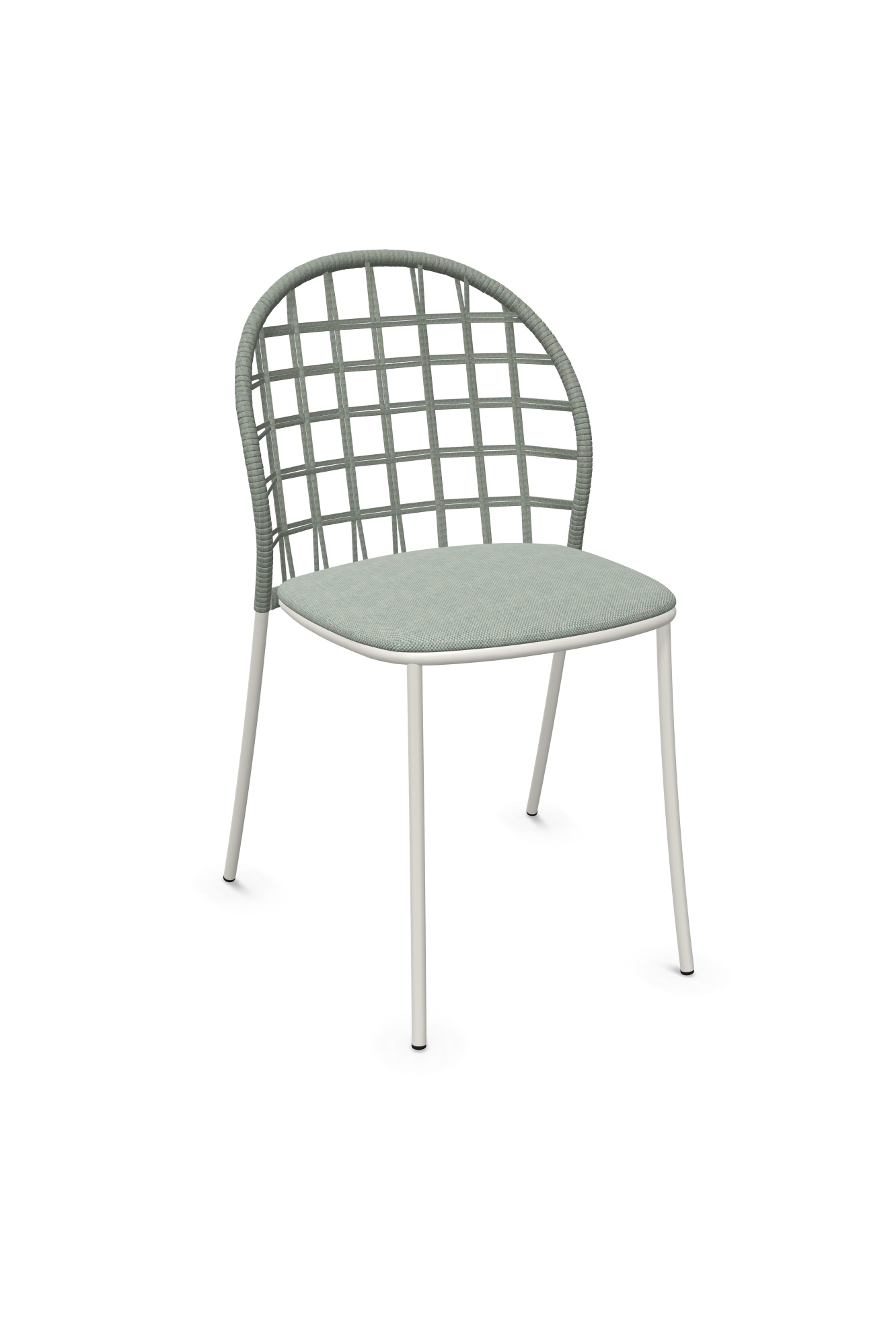 expormim I Petale Stuhl mit Seil im Gittermuster, 2er Set