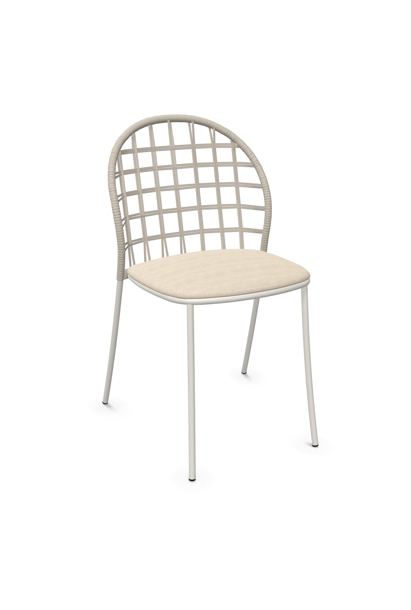 expormim I Petale Stuhl mit Seil im Gittermuster, 2er Set